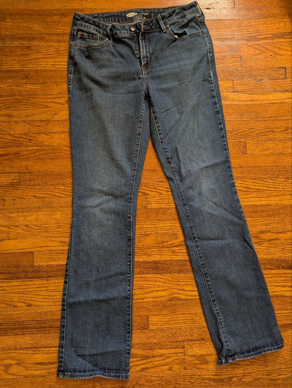 Old Navy Blue Kicker Boot-Cut Jeans